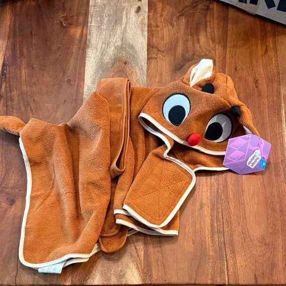 BarkBox Rudolph Hooded Robe - Picture 1 of 2